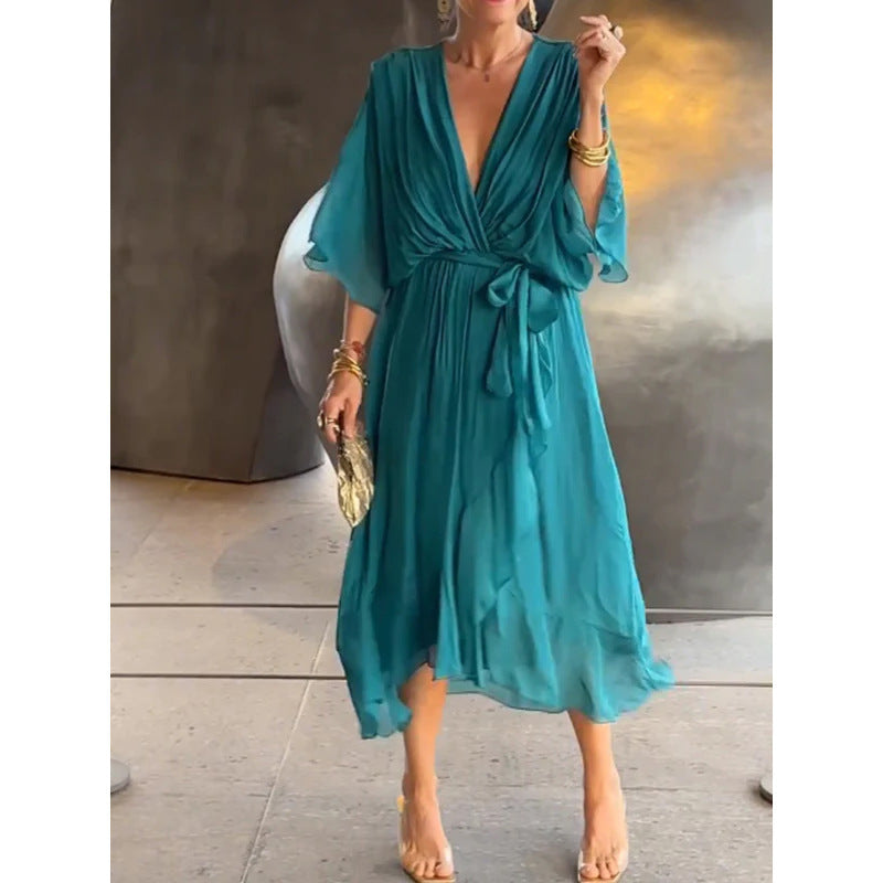 Zafira™ | Elegante Jurk met V-hals