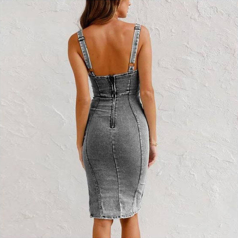 Amara™ | Denim jurk