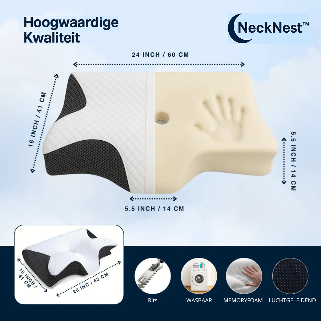 NeckNest™ | Ergonomisch Slaapkussen